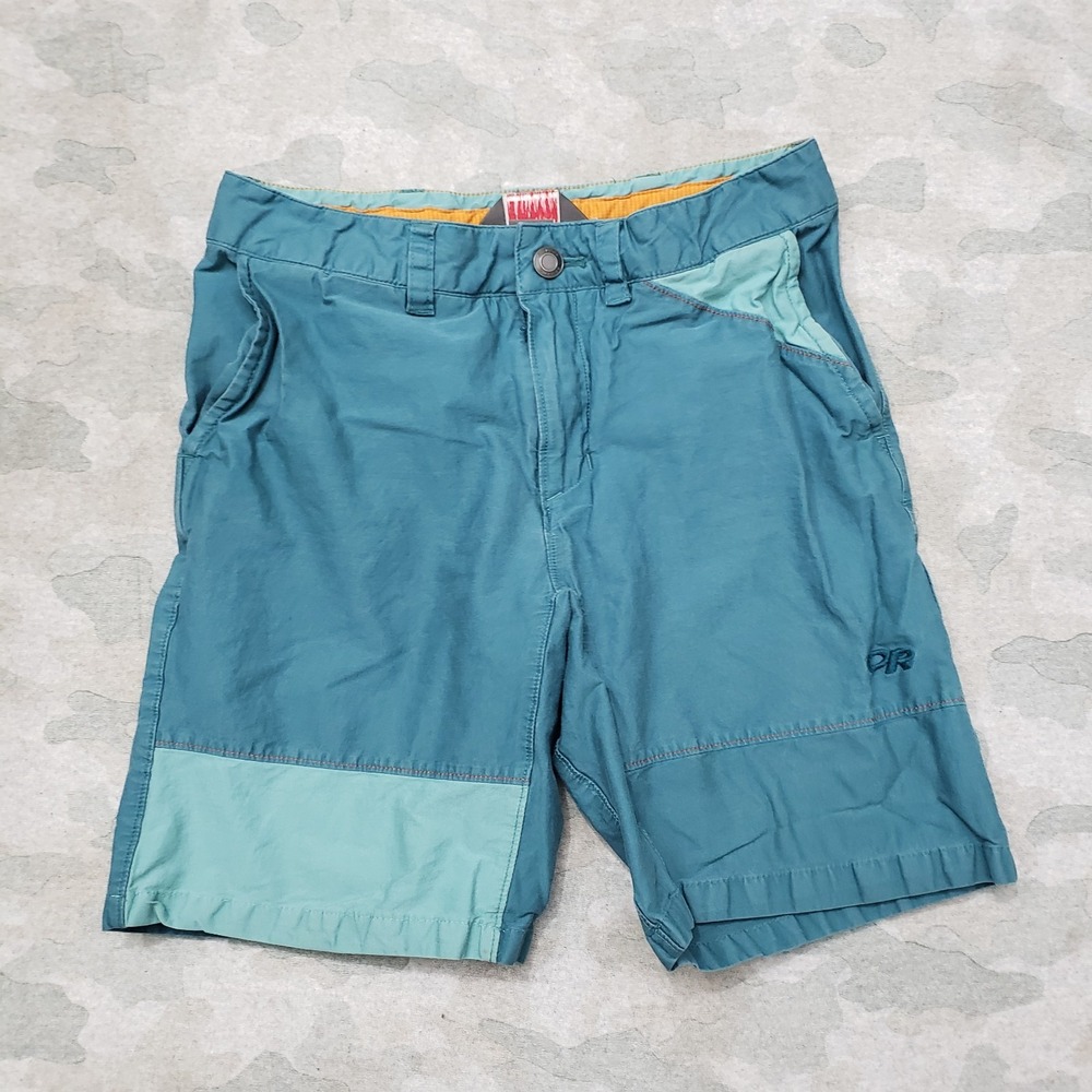 Outdoor Research Shorts Womens 4 Blue Pockets Outdoors - Picture 1 of 14